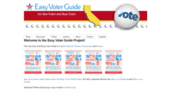 Desktop Screenshot of easyvoterguide.org