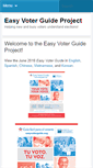 Mobile Screenshot of easyvoterguide.org